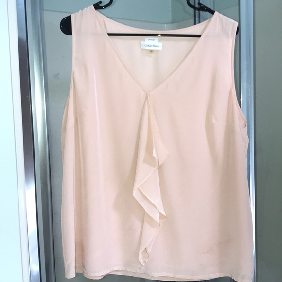 Calvin Klein Tops - Pure silk Calvin Klein pink blouse